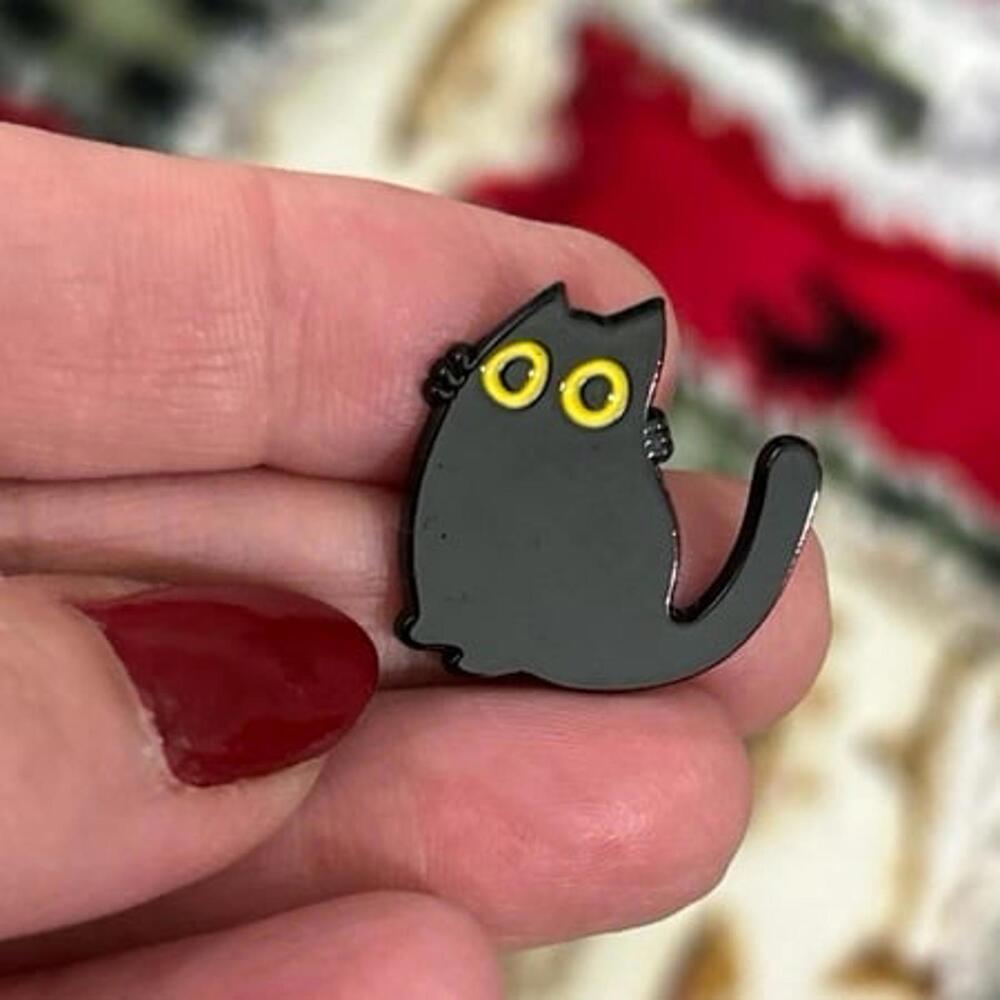 Black Cat Enamel Pin